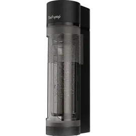 Sodapop Logan schwarz matt + 2 Flaschen 0,85 l + Flasche 0,6 l + Zylinder