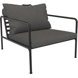 Outdoor Lounge-Sessel AVON schwarz Drunkelgrau
