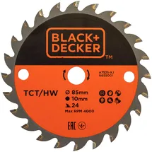 Black & Decker A7525-XJ Hojas TCT 85x10 24T