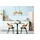 GLOBO Pendelleuchte 1-flg. G9 150 cm Glas Holz schwarz