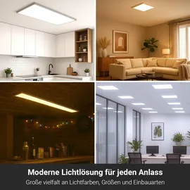 longlifeled gmbh CCT LED Panel 120 x 15 cm 36 W silbern
