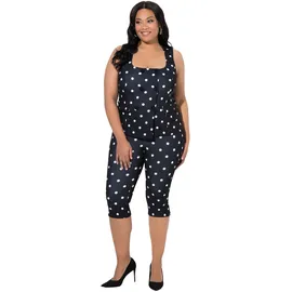Ulla Popken Jumpsuit schwarz | weiß XXLxRegular