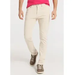 Lois Jeans für Herren. 101912342 Hose schlank Farbe - 5 Taschen mittlere Taille beige (33), Lässig, Baumwolle