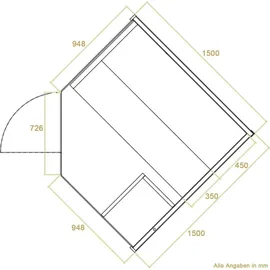 Artsauna Espoo150 Premium inkl. 6 kW Ofen + int. Steuerung
