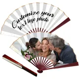 Personalisierte Foto Faltfächer, Benutzerdefinierte Ihr Foto/Text Hochzeit Tanzen Party thematische dekorative Faltfächer, Personalisierung Unternehmenskultur Faltfächer Geschenk