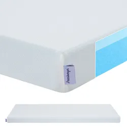 Arensberger Matratzen Topper LUXURY, 120x200cm, Gelschaum und Memory Gel Foam Matratzentopper, waschbarer Bezug, geeignet für Federkern & Matratzen, Matratzenauflage Höhe 10cm