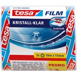 Tesa tesafilm Kristall-Klar 57790, 15mm/10m, 3 Stück (57790-00000)