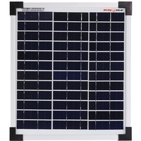 enjoy solar Poly 10W 12V Polykristallines Solarpanel Solarmodul Photovoltaikmodul ideal für Wohnmobil, Gartenhäuse, Boot