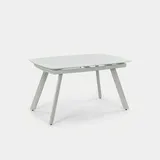 Ausziehbarer Esstisch Aus Gehärtetem Glas Im Design Blanco