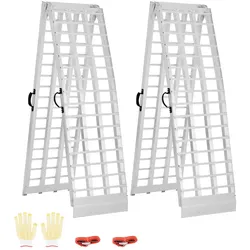 VEVOR 2 x Aluminium Rampen Hochleistungs-Laderampen mit Griffen 305cm für ATV