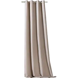 WECKBRODT Verdunkelungsvorhang WECKBRODT "Blackout" Gr. 1, beige, B:135cm H:245cm, Polyester, Gardinen, Thermo, blickdicht, Kälte-, Wärmeisolierend, Schalldämmend, Store