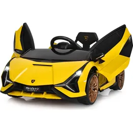 Costway Lamborghini Elektro-Kinderauto 12V gelb (COSTWAY)