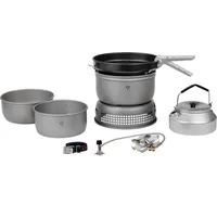 Trangia Sturmkocher groß HA ALU 25-4 mit Gasbrenner (Größe ONE SIZE, silber)