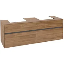 Villeroy & Boch Collaro Waschbeckenunterschrank 160 x 55 cm Kansas Oak