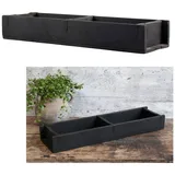 Chic Antique 41368-24 Aufbewahrungsbox Ablageschale Rechteckig Grau