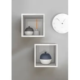 Home Affaire Wandregal Infinity 2 tlg. 28 x 30 x 29 cm Weiß