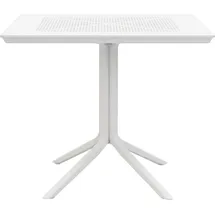 CLP Lenval Gartentisch 80 x 80 x 74 cm Weiß