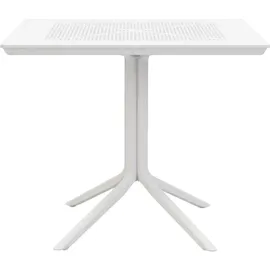 CLP Lenval Gartentisch 80 x 80 x 74 cm Weiß