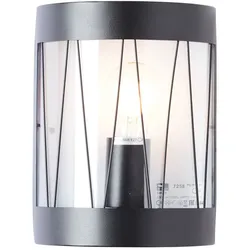 BRILLIANT Außen-Wandleuchte "Reed", schwarz (schwarz matt), H: 23,6cm, Lampen, Außenwandlampe schwarz matt
