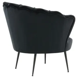 Livetastic Sessel, Calais ca. 83x76 cm, Schwarz, Samt
