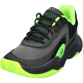 Under Armour Unisex Basketballschuhe Spawn 7 3028461-004 42.5 - Black/HYPER GREEN/Metallic Black - 42.5