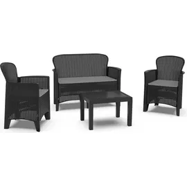 PROGARDEN Ipae-Progarden 8009271156043 Gartenmöbel-Set Anthrazit