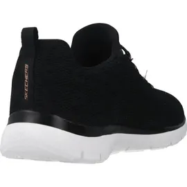 SKECHERS Summits - Leopard Spot black mesh rose gold trim 38