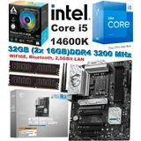 Aufrüst Kit Intel Core i5 14600K MSI B760 Gaming Plus WIFI 32GB DDR4 Win11 komp