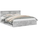 vidaXL Bettrahmen 200 x 200 cm Grau