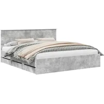 vidaXL Bettrahmen 200 x 200 cm Grau