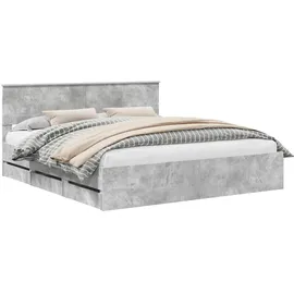vidaXL Bettrahmen 200 x 200 cm Grau