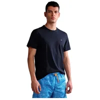 Napapijri T-Shirt mit Label-Stitching, Marine, S