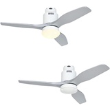 CasaFan Aerodynamix Eco WE-SL 112 cm Deckenventilator grau/silber