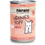 napani Bio Menü für Hunde Hennies Topf 400 g Dose