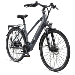 TELEFUNKEN E-Bike 28 Zoll, RH: 50 cm, 24-Gang - grau | weiss