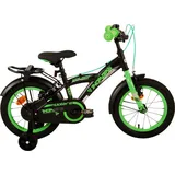 Volare Kinderfahrrad Thombike 14 Zoll Kinderrad in Schwarz Gelb