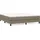 vidaXL Boxspringbett mit Matratze Taupe 180x200 cm Stoff