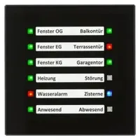 MDT SCN-GLED1S.01 KNX Glas LED Anzeige Schwarz SCNGLED1S01