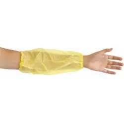 HYGOSTAR® Schutzärmel Polyethylen 28289 , 1 Packung = 100 Stück, Stärke: 20my, gelb