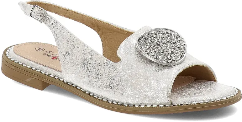 Silberne Sandalen S.Barski Für Frauen, 37