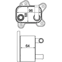 mahle CLC 183 000P Ölkühler, Automatikgetriebe