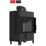 Kratki Kamineinsatz aus Stahl KRATKI LUCY 12 kW Ø 200 schwarz Verkleidung