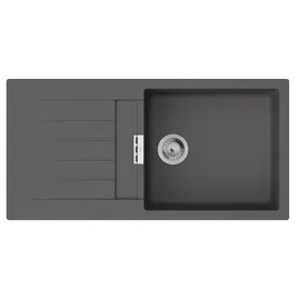 Hansgrohe S52 rechts Einbauspüle granit steingrau Handbetätigung 1000 x 500 mm