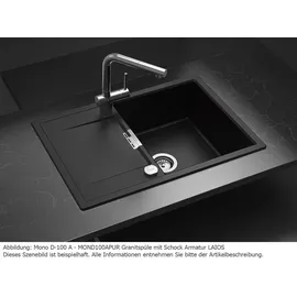 Schock Mono D-100 Einbau stone + Excenterbeätigung