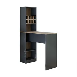 roomart Bartisch Dublin 120 x 75 cm Anthrazit-Eiche