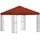 vidaXL Pavillon 3 x 3 m inkl. 4 Seitenteile Terrakotta