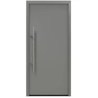 Hörmann EcoStar Haustür ISOPRO Secur IPS 010  (110 x 210 cm, DIN Anschlag: Links, Graualuminium)