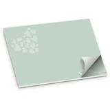 itenga Platzset Schön DASS du da bist Papier I DIN A3 (59,4cm x 42cm) 50 Blatt I ideal als Gedeckunterlage bei Geburtstagen, Grillpartys, Gartenpartys oder Mottopartys (eukalyptus grün)