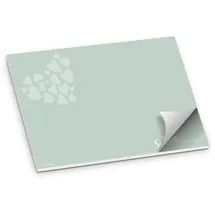 itenga Platzset Schön DASS du da bist Papier I DIN A3 (59,4cm x 42cm) 50 Blatt I ideal als Gedeckunterlage bei Geburtstagen, Grillpartys, Gartenpartys oder Mottopartys (eukalyptus grün)