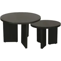 ByLIVING Beistelltisch Round schwarz & D 60, H 41
